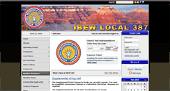 Desktop Screenshot of ibew387.com